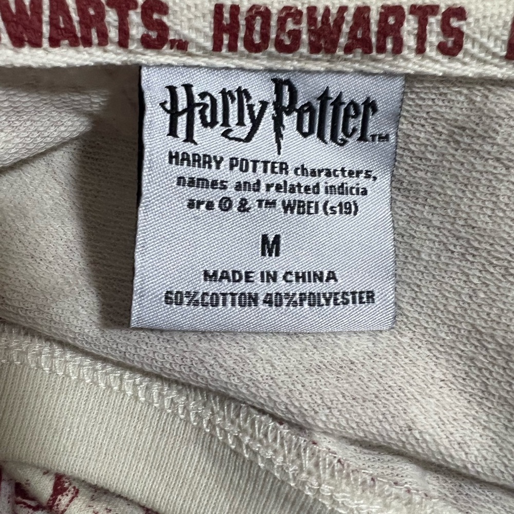 Harry Potter Hogwarts Sketch Cinch Waist SweatShirt Size M. - Picture 7 of 7